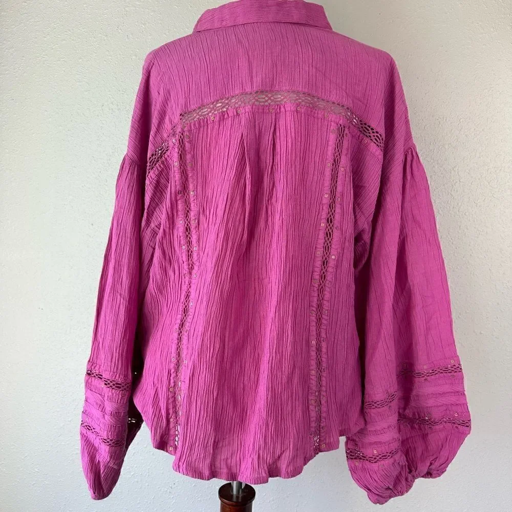 NWT Free People Women’s Button Up Top